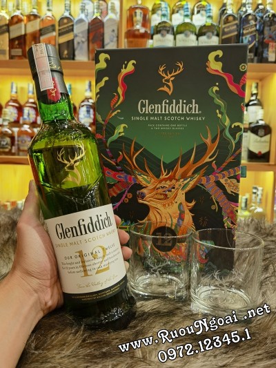 Rượu Glenfiddich 12YO Hộp Quà 2023