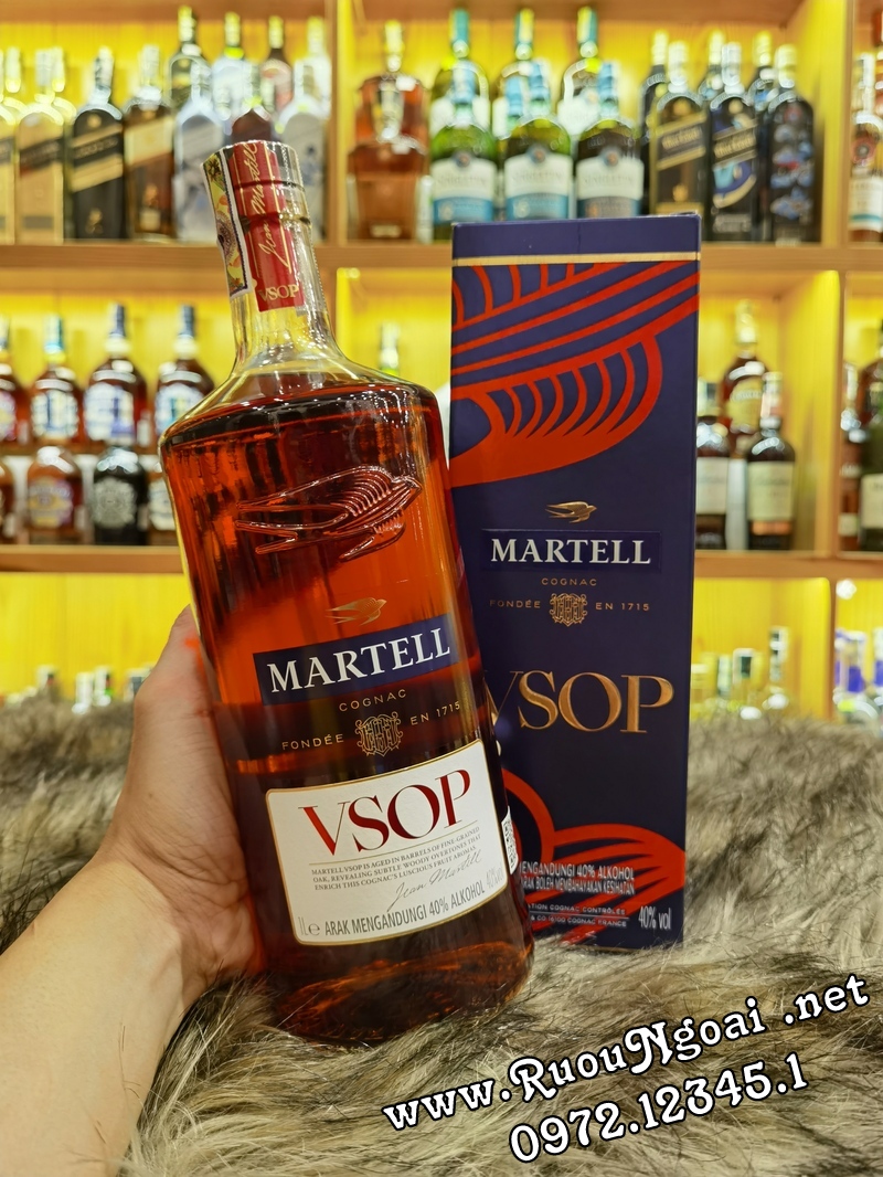 Rượu Martell VSOP Red Barrels 1L 1