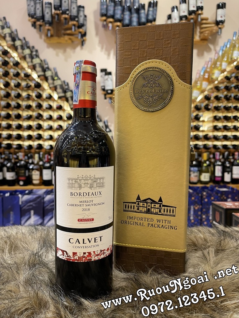 Hộp Quà 1 chai Rượu vang Bordeaux Calvet (3)